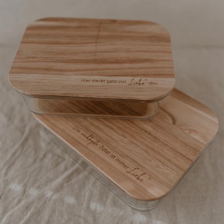 VORRATSBEHÄLTER DIE WICHTIGSTE ZUTAT IST IMMER LIEBE 16,5 X 22,5 CM (NUR NOCH 3 STÜCK LIEFERBAR) - 2