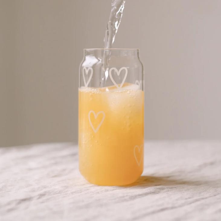 VORBESTELLEN: AB CA. 25.3 WIEDER LIEFERBAR: HOHES TRINKGLAS HERZEN ♡ - 1