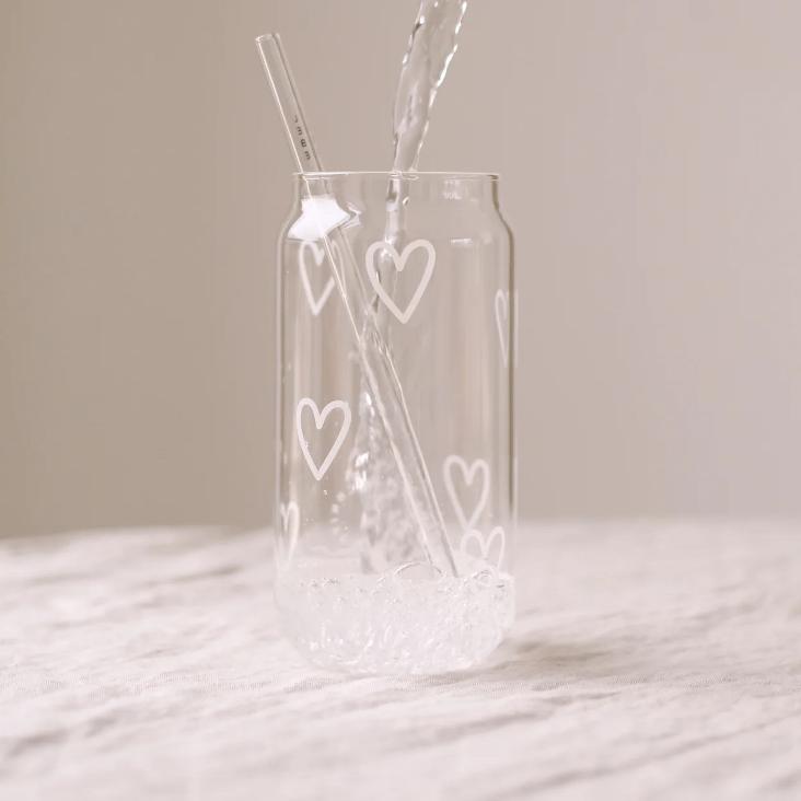 VORBESTELLEN: BALD WIEDER LIEFERBAR: HOHES TRINKGLAS HERZEN ♡ - 0