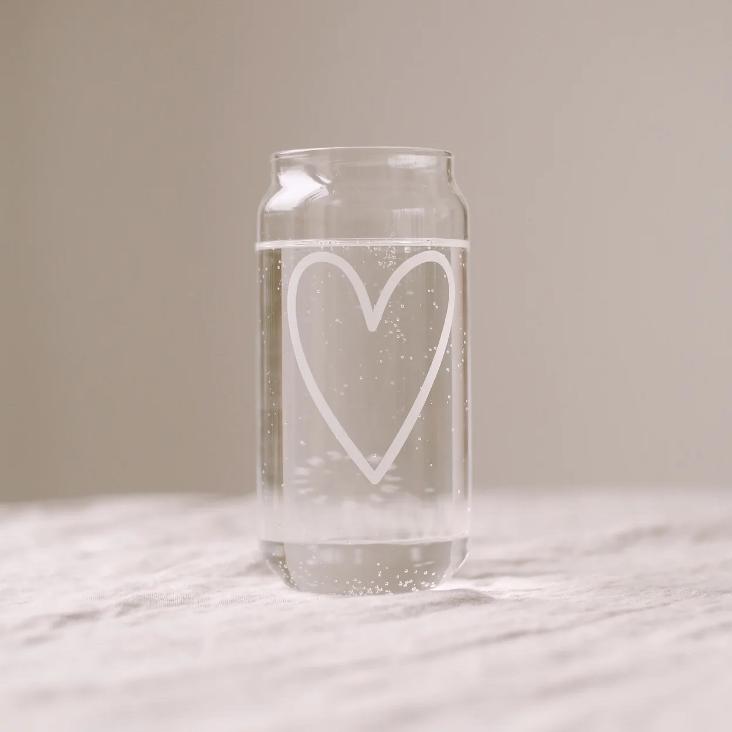 VORBESTELLEN: BALD WIEDER LIEFERBAR: HOHES TRINKGLAS HERZ ♡ - 5