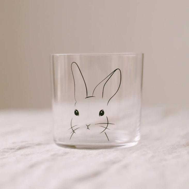 TRINKGLAS HASE SCHWARZ