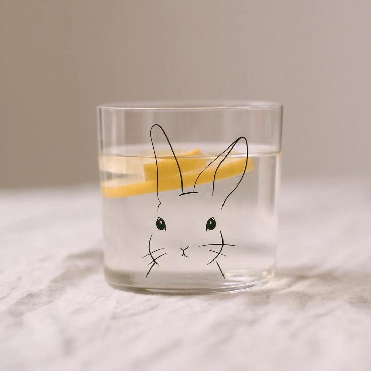 TRINKGLAS HASE SCHWARZ - 1