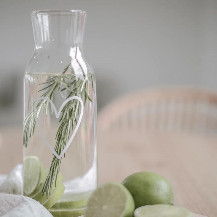 KARAFFE HERZ ♡ WEISS - 1