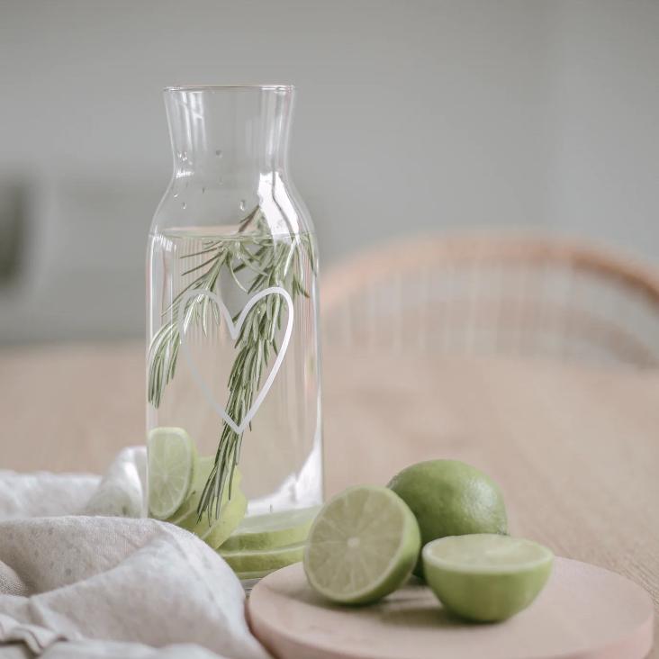 KARAFFE HERZ ♡ WEISS