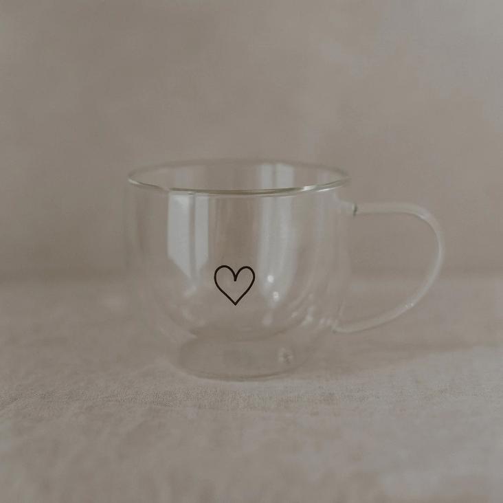 DOPPELWANDIGES TEEGLAS HERZ 250ML - 0