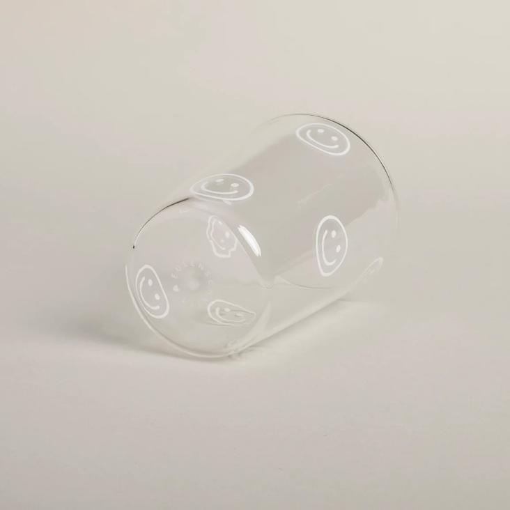 TRINKGLAS SMILEYS WEISS - 4