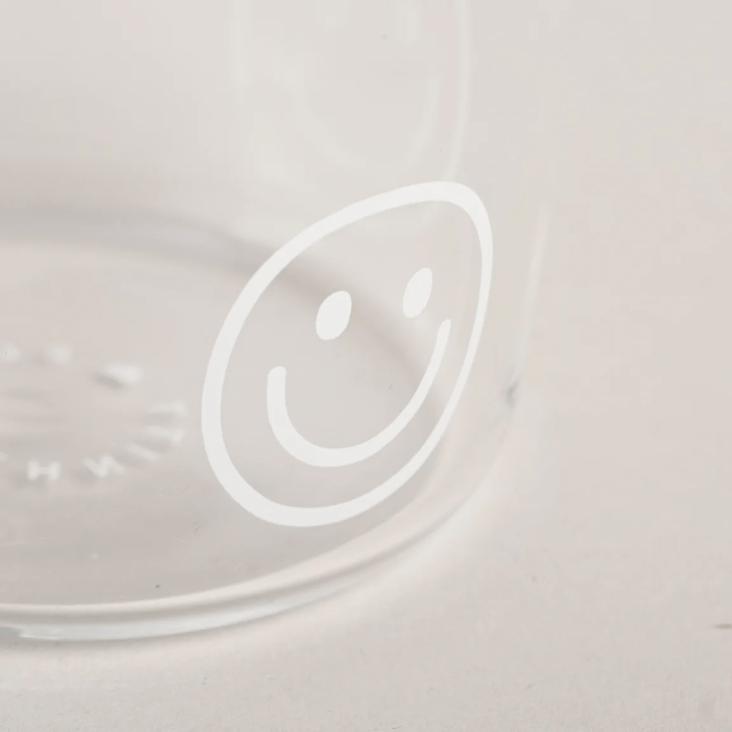 TRINKGLAS SMILEYS WEISS - 1
