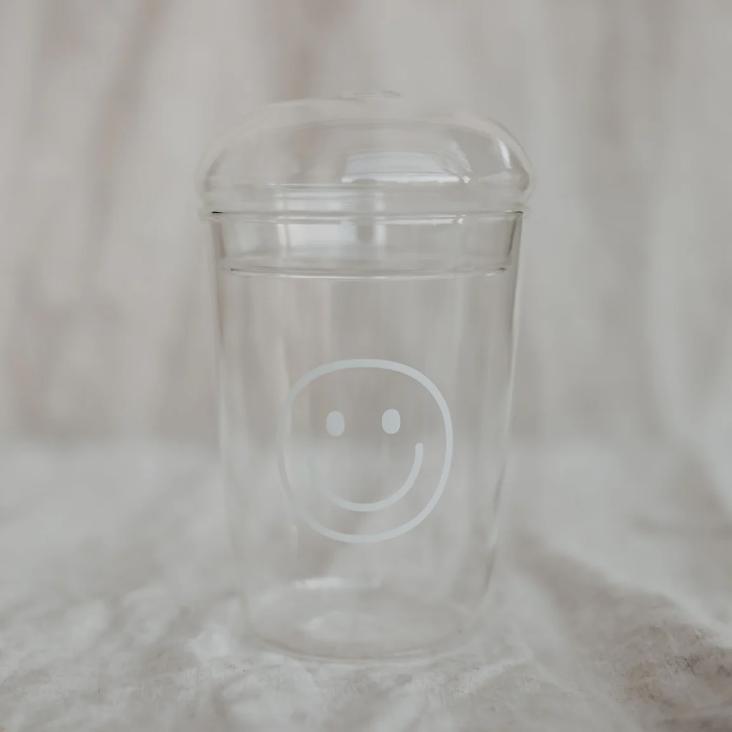 TRINKGLAS SMILEY WEISS - 2