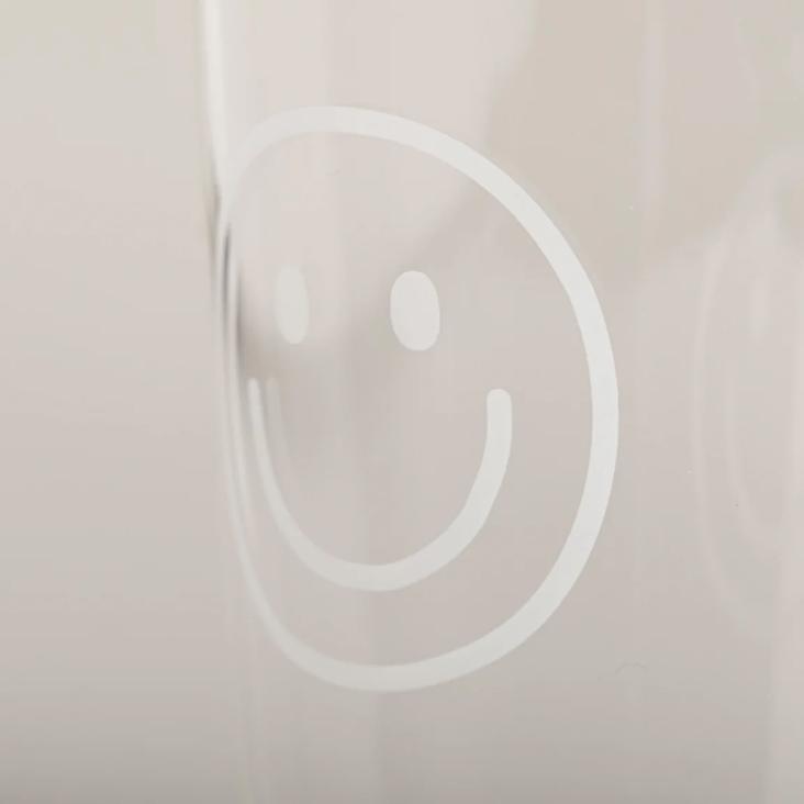 TRINKGLAS SMILEY WEISS - 1