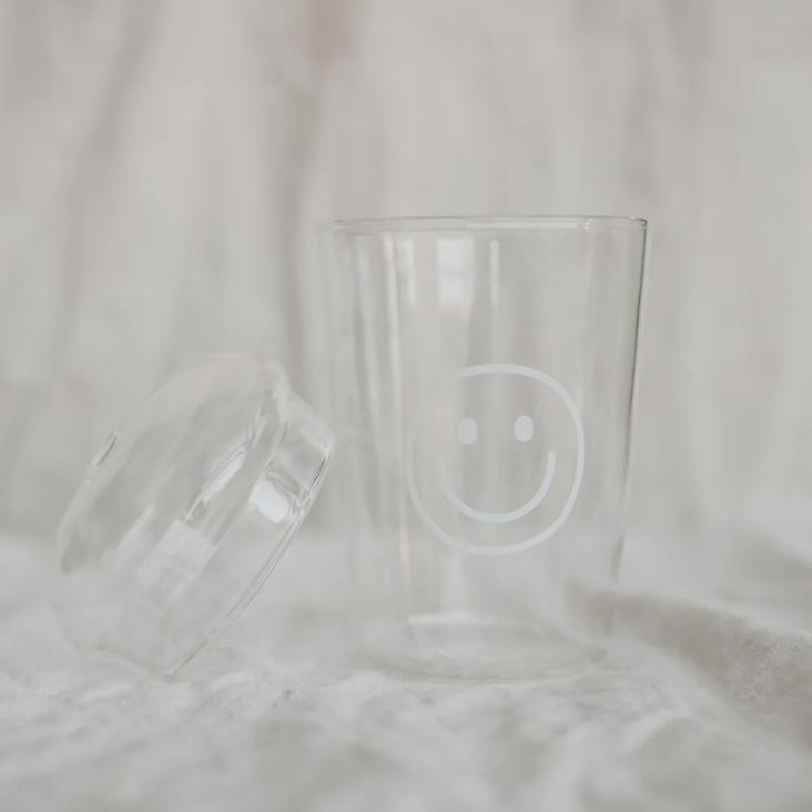 TRINKGLAS SMILEY WEISS - 0