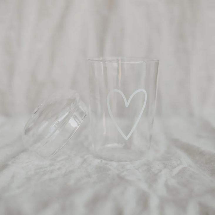 TRINKGLAS HERZ ♡ WEISS - 2
