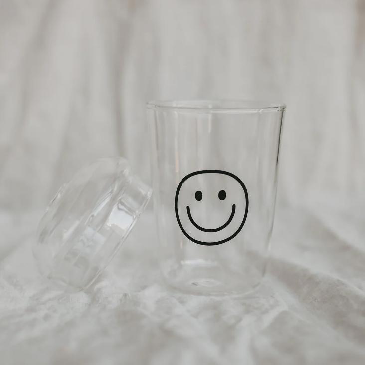 TRINKGLAS SMILEY SCHWARZ - 3
