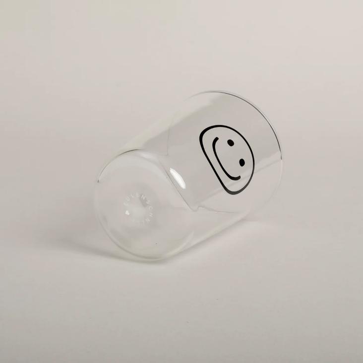 TRINKGLAS SMILEY SCHWARZ - 0