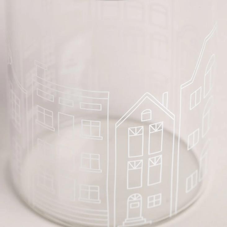 MINI VORRATSGLAS HÄUSER EINZELN 9 CM - 5