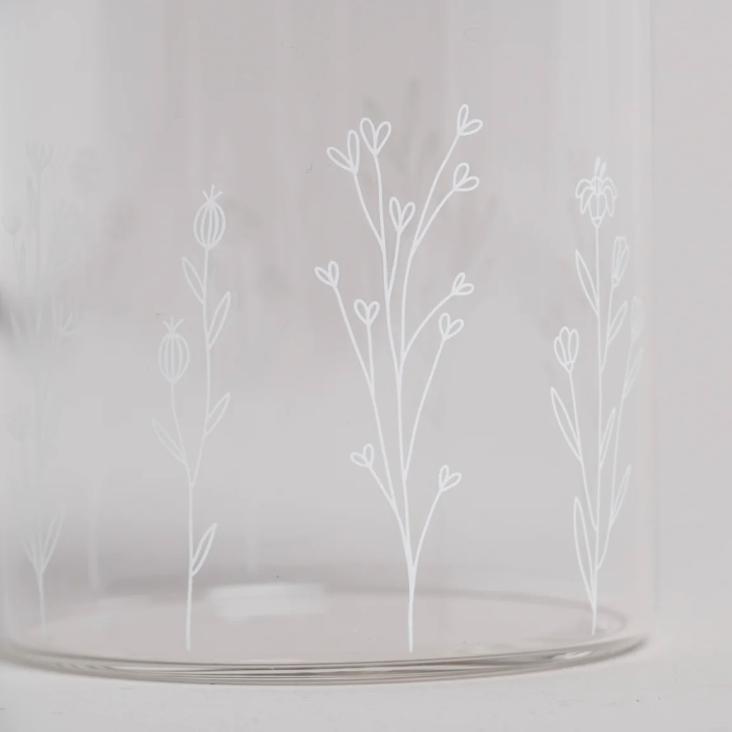 MINI VORRATSGLAS BLUMENWIESE ♡ EINZELN 9 CM - 1
