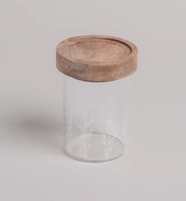 MINI VORRATSGLAS BLUMENWIESE ♡ EINZELN 9 CM