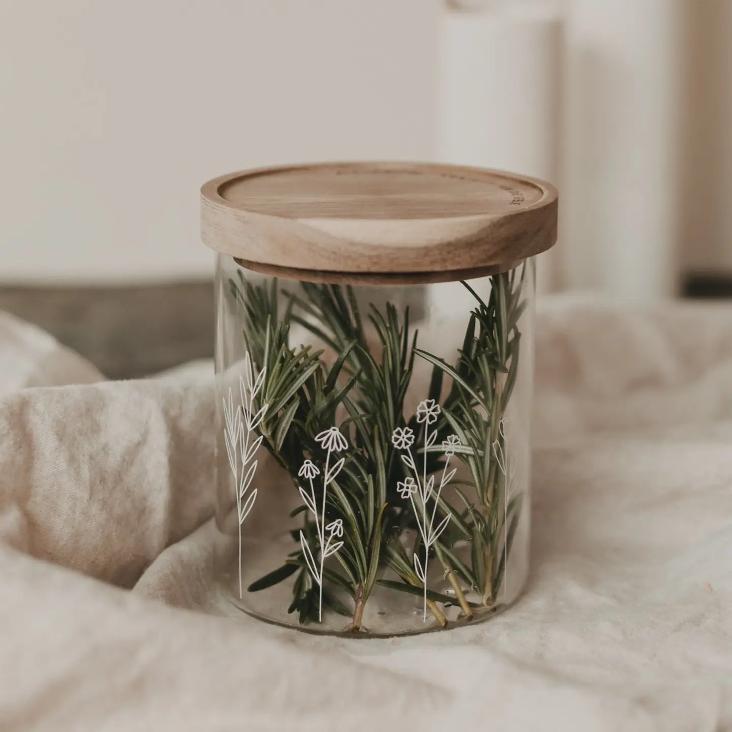 VORBESTELLEN BALD LIEFERBAR: VORRATSGLAS BLUMENWIESE 13 CM