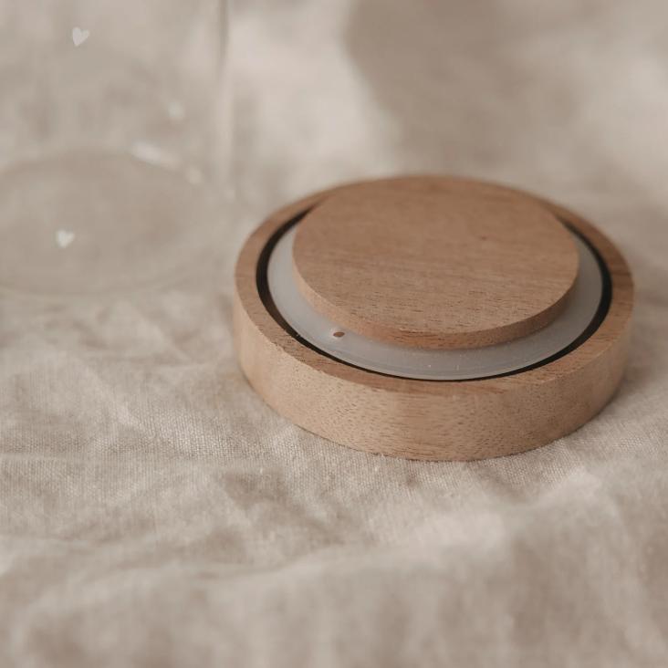 NEU: VORBESTELLEN: IM LAUFE VOM MAI WIEDER LIEFERBAR: MINI VORRATSGLAS HERZEN WEISS ♡ EINZELN 9 CM - 2