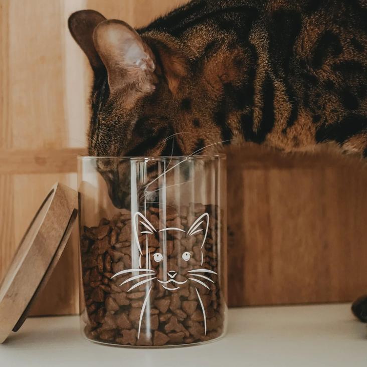 NEU: VORRATSGLAS KATZE 13CM ♡