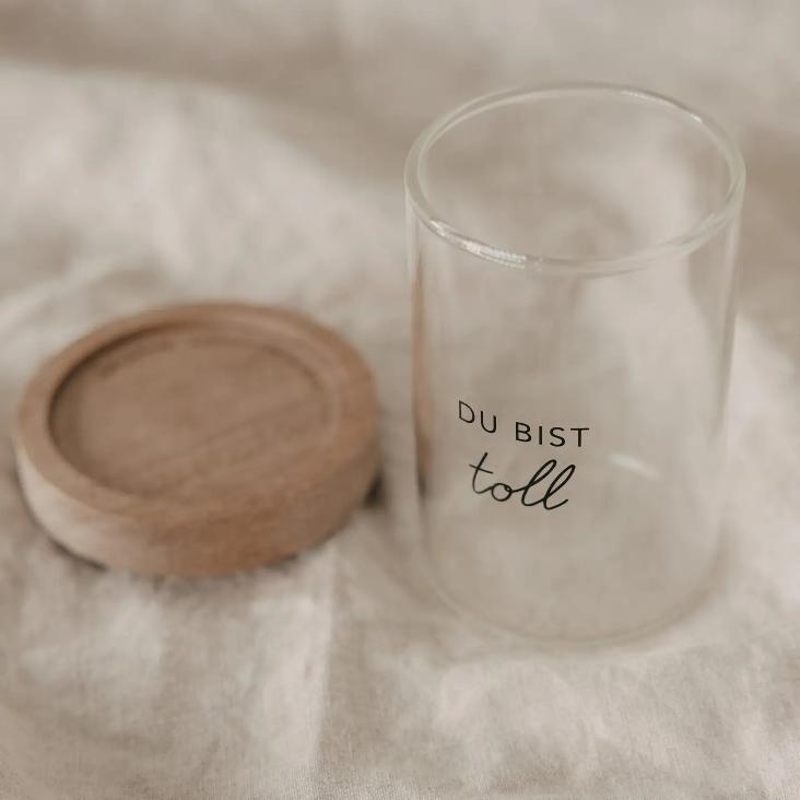 BALD LIEFERBAR: MINI VORRATSGLÄSER DU BIST TOLL ♡ EINZELN 9 CM - 2