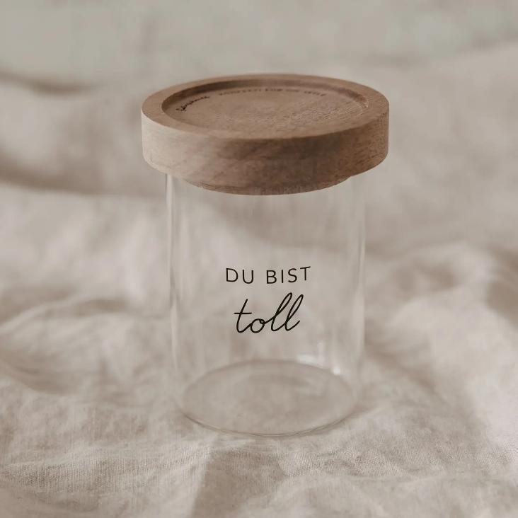 BALD LIEFERBAR: MINI VORRATSGLÄSER DU BIST TOLL ♡ EINZELN 9 CM - 3