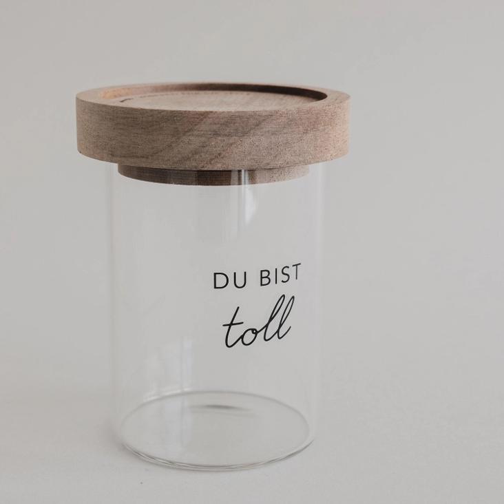 BALD LIEFERBAR: MINI VORRATSGLÄSER DU BIST TOLL ♡ EINZELN 9 CM - 0