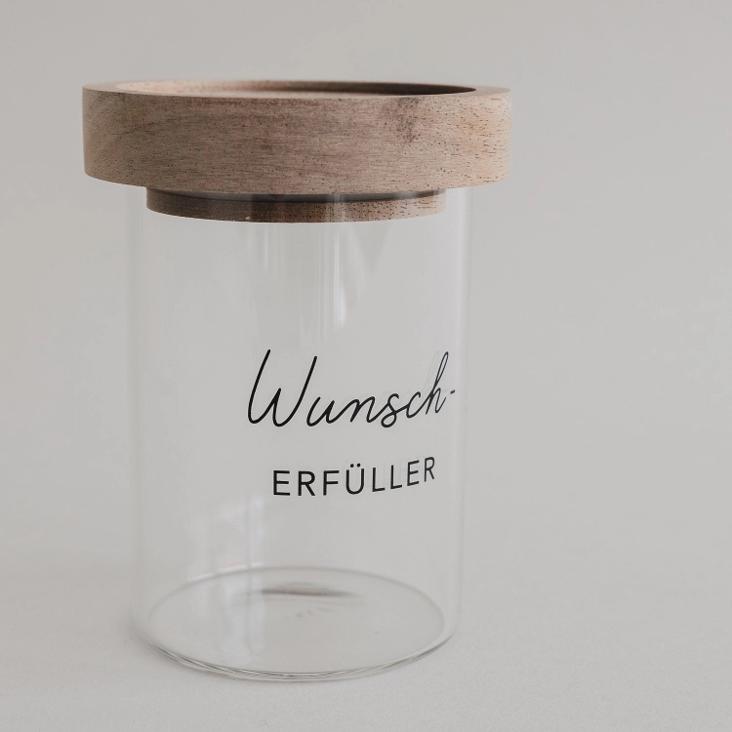 BALD LIEFERBAR: MINI VORRATSGLÄSER WUNSCHERFÜLLER ♡ EINZELN 9 CM - 2