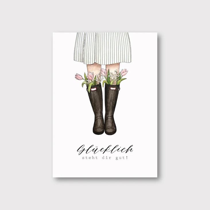 GUMMISTIEFEL / GLÜCKLICH STEHT DIR GUT - 0