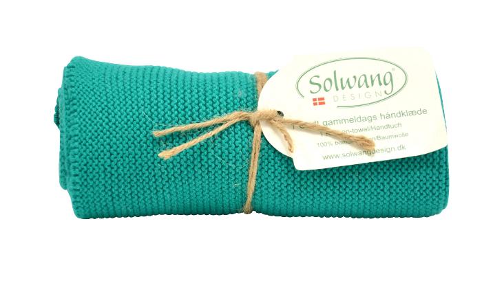 HANDTUCH DUNKLES TÜRKISGRÜN BIO