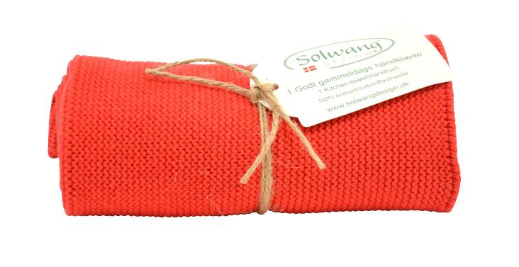 HANDTUCH KLARES ROT BIO