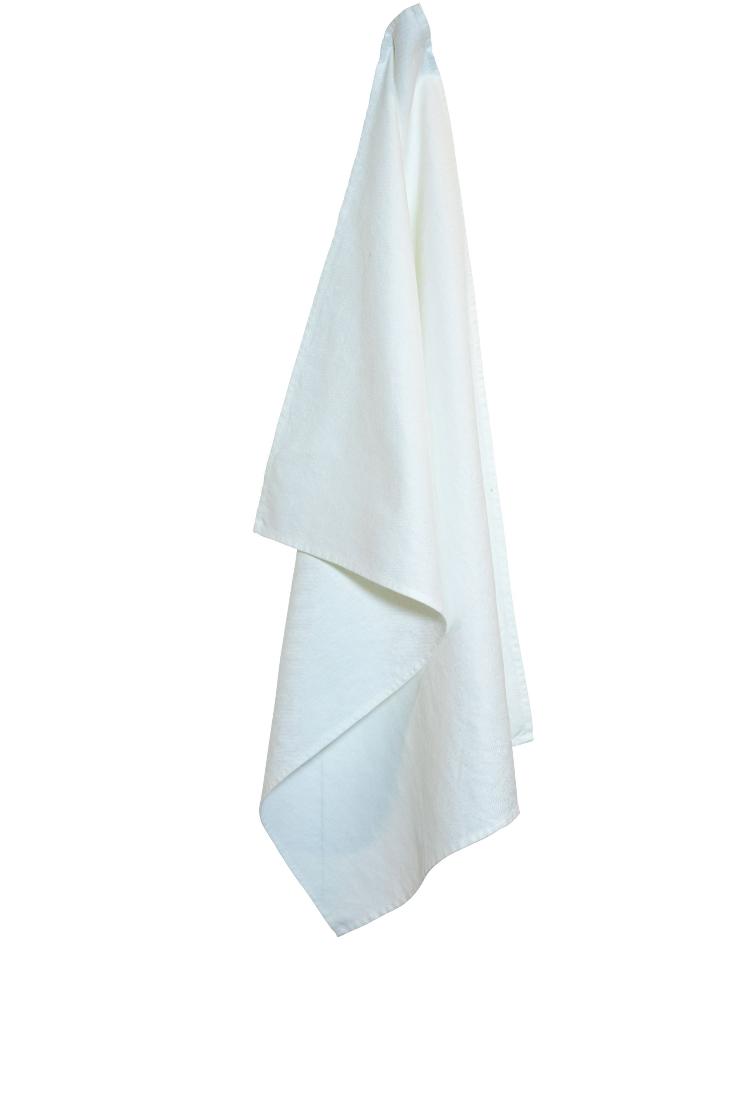 GESCHIRR/HANDTUCH WEISS LEINEN/BAUMWOLLE