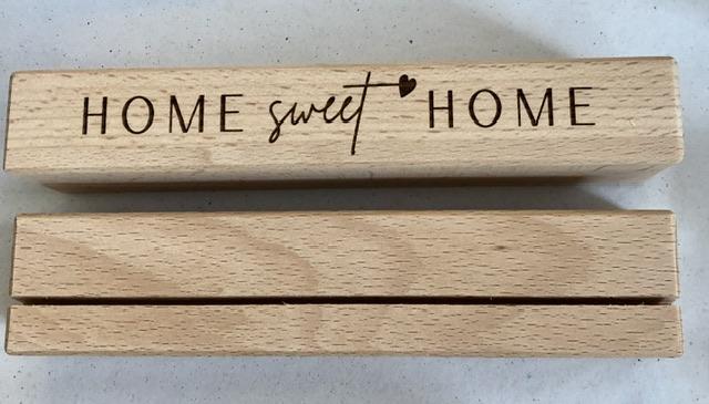 HOLZLEISTE MIT SCHLITZ HOME SWEET HOME - 0