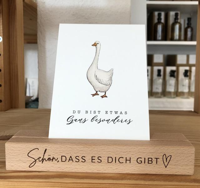 HOLZLEISTE MIT SCHLITZ SCHÖN DASS ES DICH GIBT