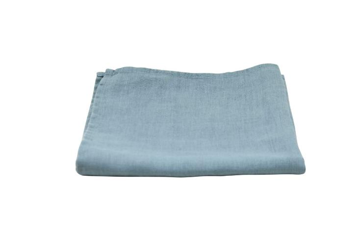 NEU: SERVIETTE ANTIKBLAU LEINEN