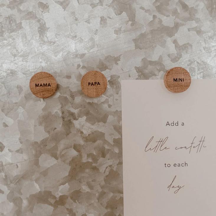 HOLZMAGNET FAMILIE IM 3ER SET - 1