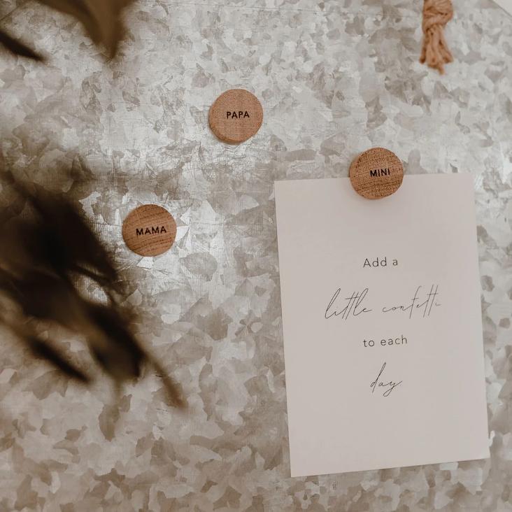 HOLZMAGNET FAMILIE IM 3ER SET - 2