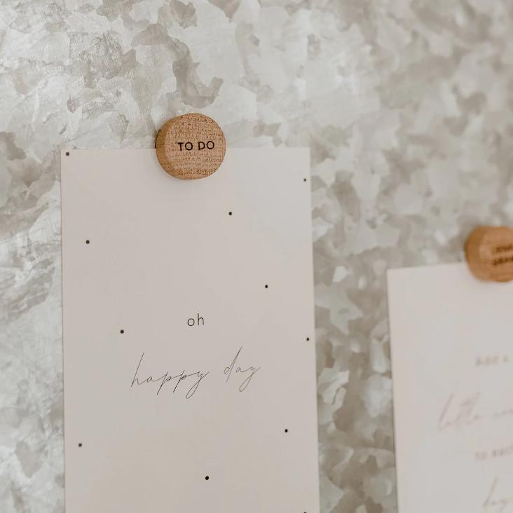 HOLZMAGNET DENK DRAN IM 3ER SET - 1