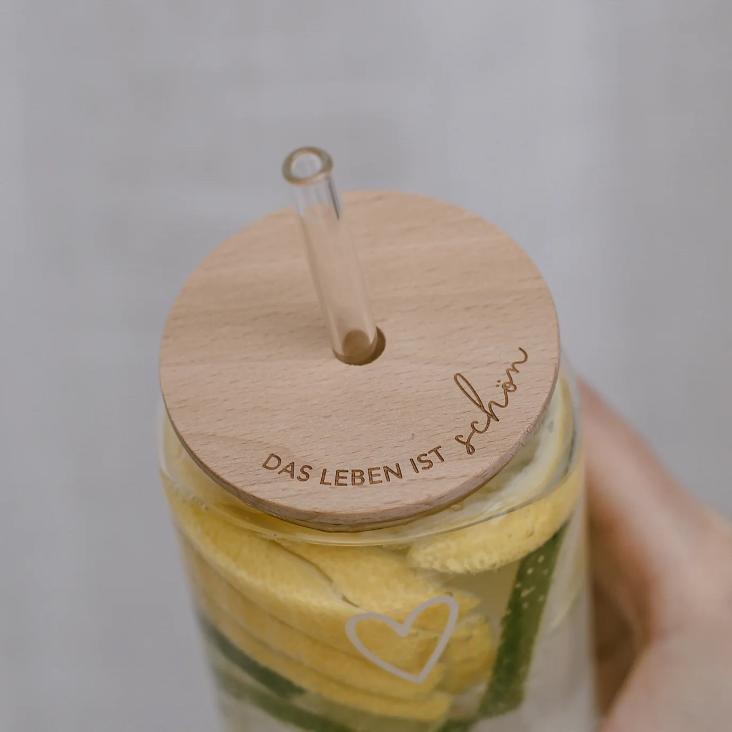 DECKEL DAS LEBEN IST SCHÖN (FÜR HOHES TRINKGLAS)