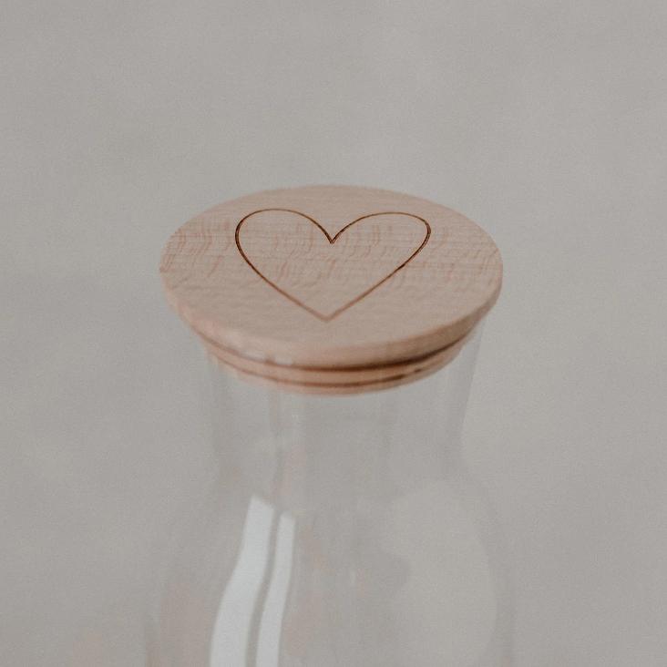 VORBESTELLEN: BALD WIEDER LIEFERBAR: DECKEL HERZ ♡ FÜR KARAFFE - 0