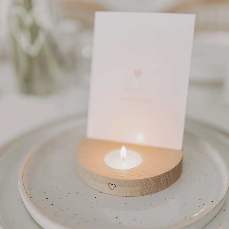 TEELICHT-KARTENHALTER HERZ - 5
