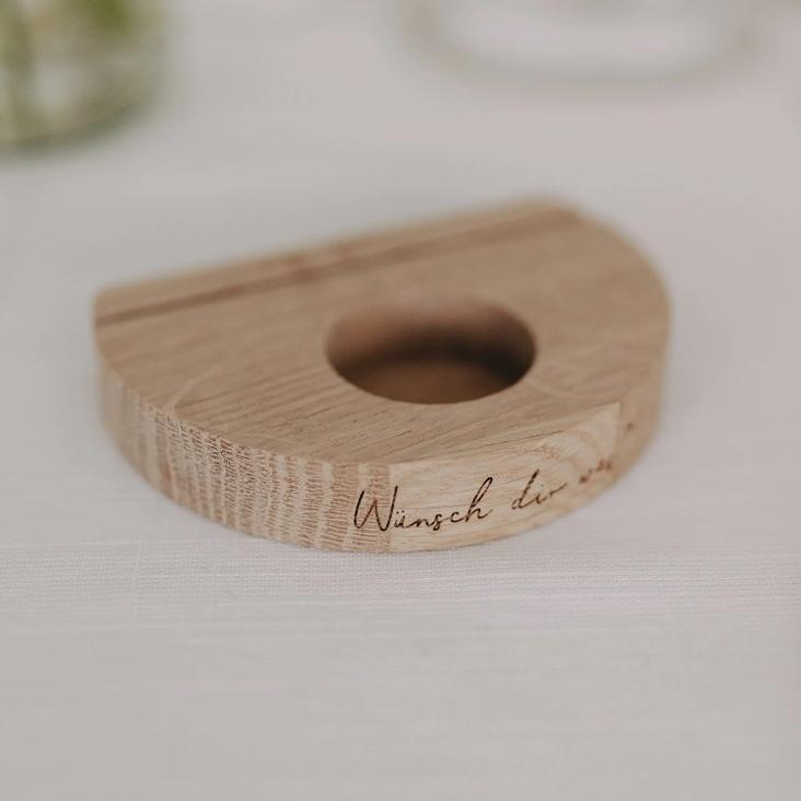 TEELICHT- KARTENHALTER WÜNSCH DIR WAS ♡ - 1
