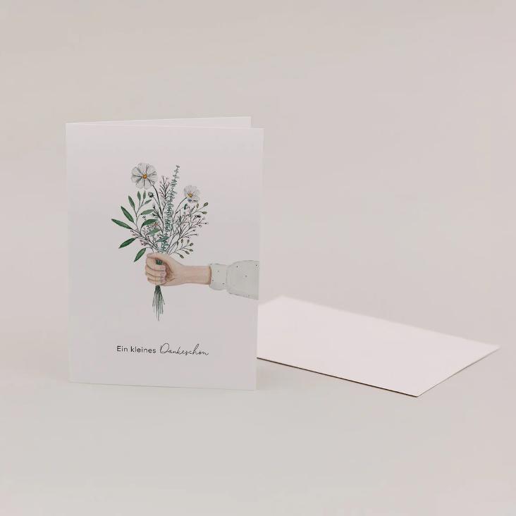 KLAPPKARTE DANKESBLUMEN / EIN KLEINES DANKESCHÖN - 4