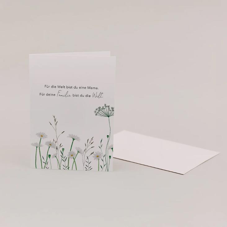 KLAPPKARTE MAMA / BLUMENWIESE - 0