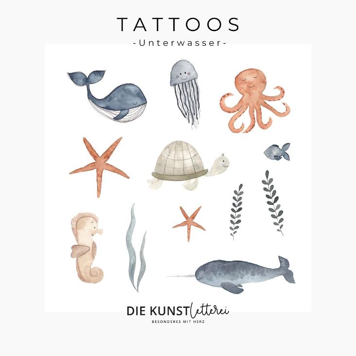 TATTOOS UNTERWASSERMOTIVE