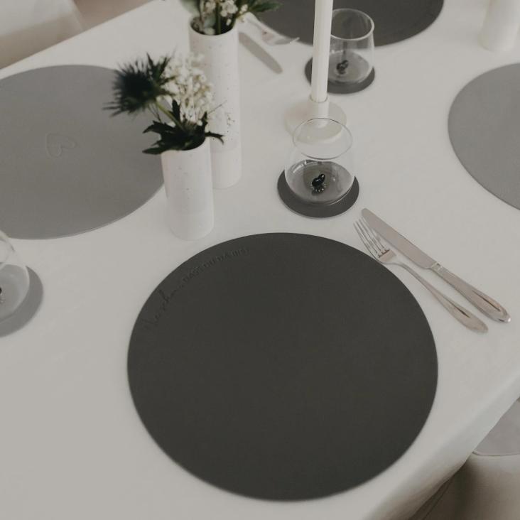 WENDBARES PLATZSET WIE SCHÖN DASS DU DA BIST ♡ GRAU - 0