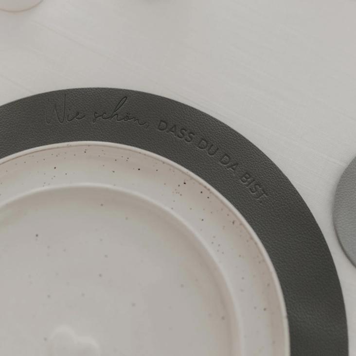 WENDBARES TISCHSET WIE SCHÖN DASS DU DA BIST ♡ GRAU