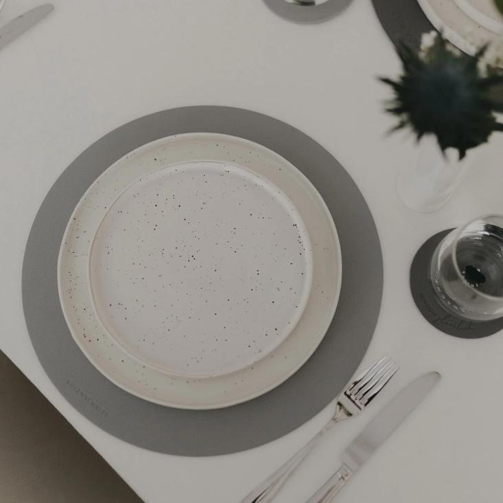 WENDBARES TISCHSET WIE SCHÖN DASS DU DA BIST ♡ GRAU - 5