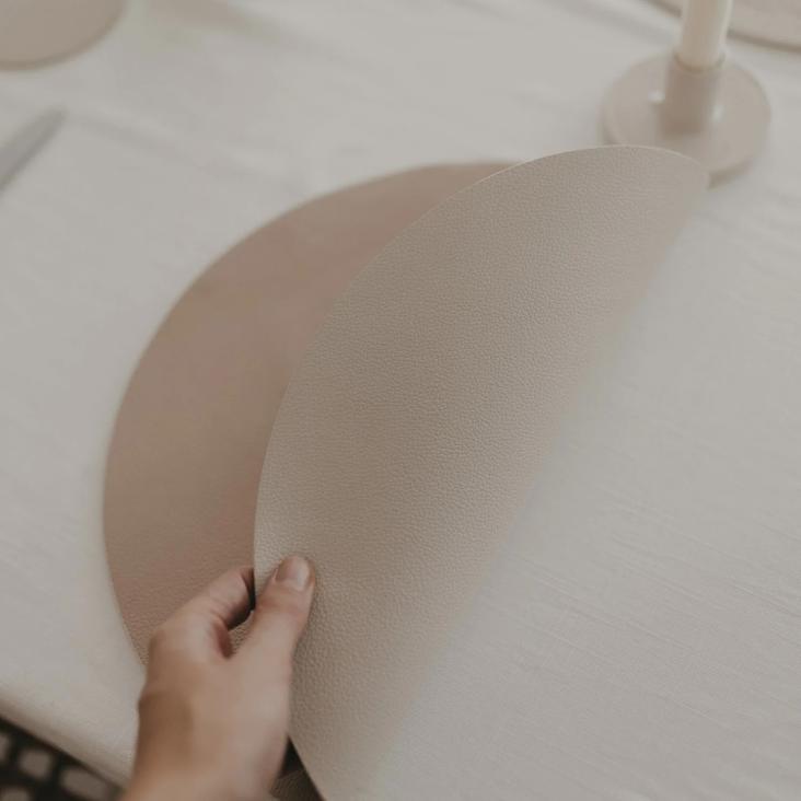 LIEFERBAR AB CA.5.02: WENDBARES PLATZSET HERZ ♡ CREME - 5