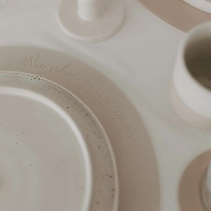 WENDBARES PLATZSET WIE SCHÖN DASS DU DA BIST CREME - 2