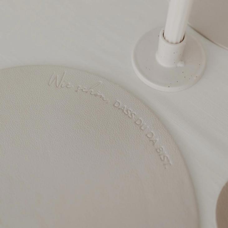 WENDBARES PLATZSET WIE SCHÖN DASS DU DA BIST CREME